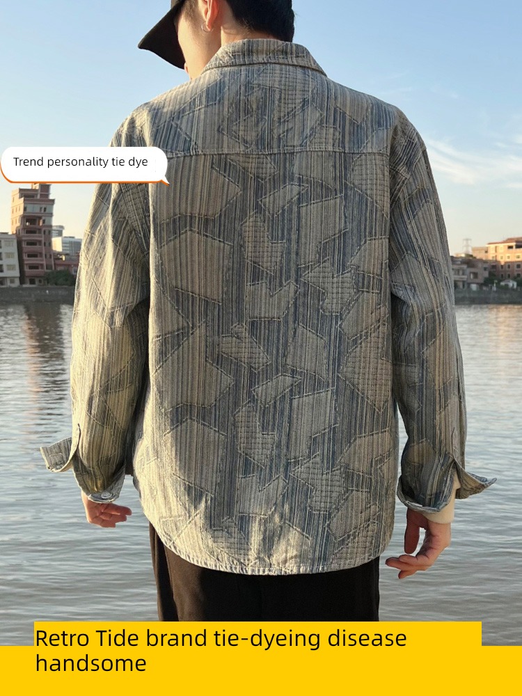 tide Advanced sense spring and autumn Ruffian handsome Put on your clothes chaqueta