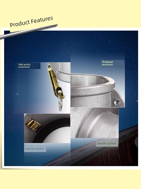 Aluminum alloy quick connector C-type diameter female end oil tanker conversion oil unloading port large to small oil pipe joint free shipping
