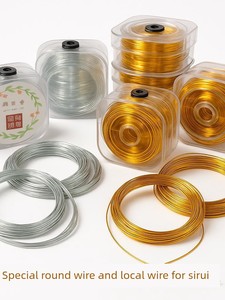 Cloisonné Enamel Painting DIY Handmade Colored Sand Painting Materials Gold Wire Silver Wire Flat Wire Aluminum Oxide W