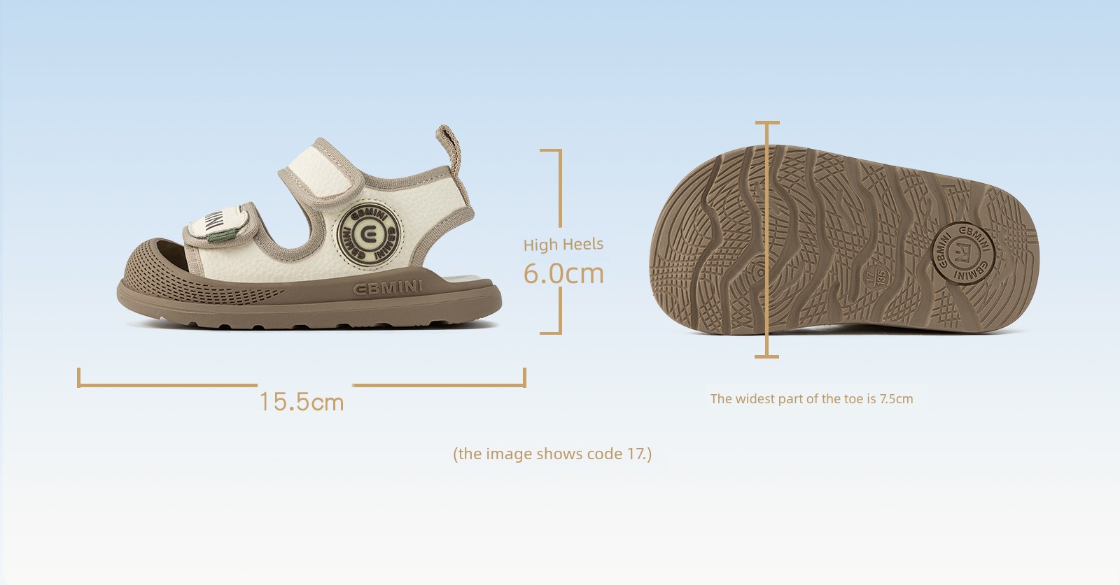Yingbeimini Baby Sandals for Boys, Summer Toddler Shoes, Infant Walking Shoes with Soft Soles, Breathable Children's Shoes — 19
