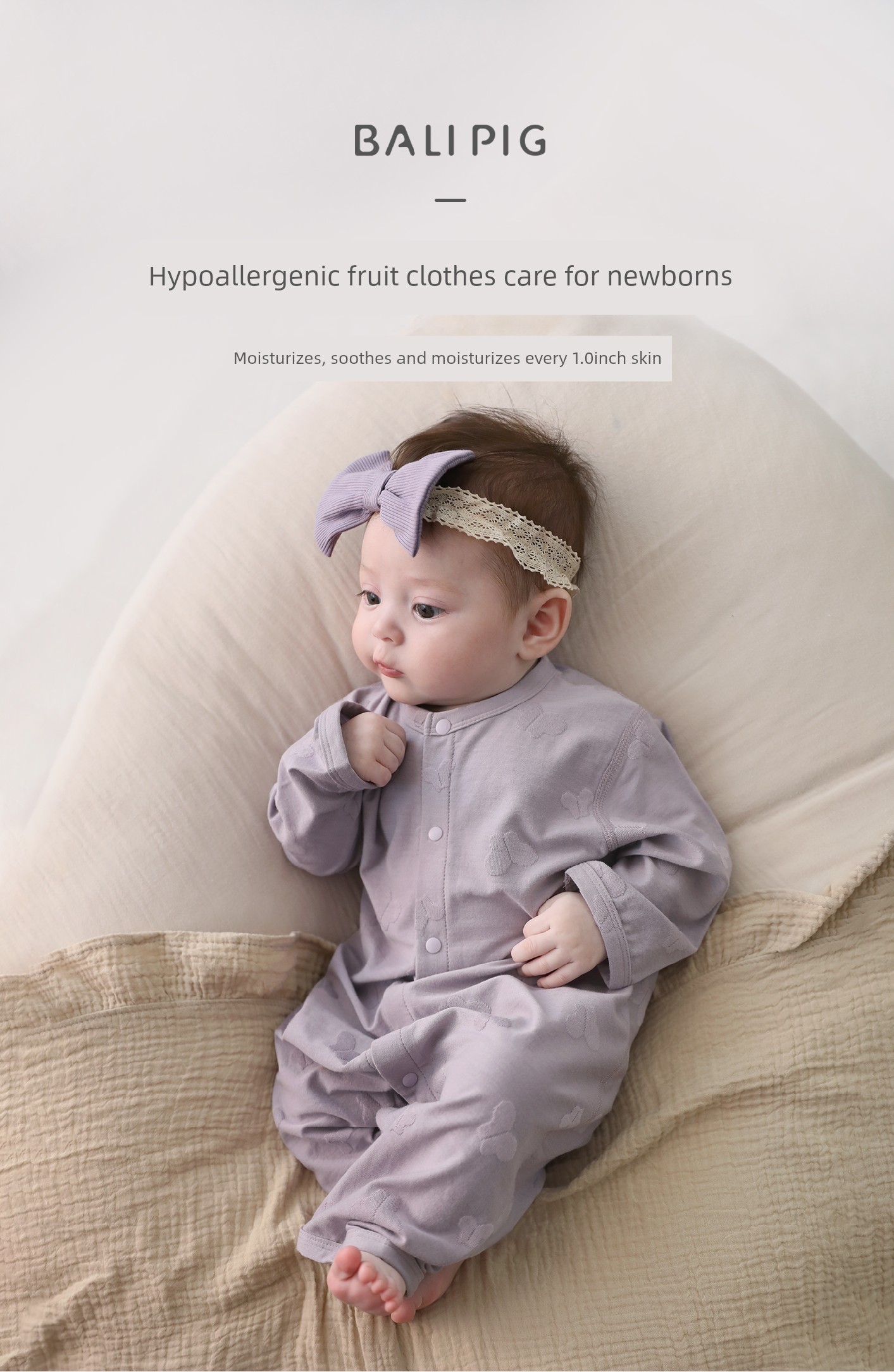 [Bamboo Fiber] Baby Jumpsuit Newborn Autumn Long-Sleeved Romper Crawling Suit Spring and Autumn Pajamas Baby Clothes — 5