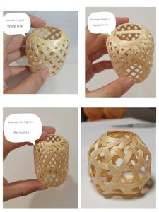 Chinese Ancient Style Handmade Wedding Pendant Bamboo Woven