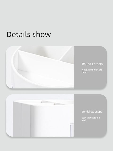Deli multi-function pen holder office business four-layer partition pen holder storage box thickened transparent visual pen holder office desktop storage rack fashion stationery pen holder student desktop storage rack