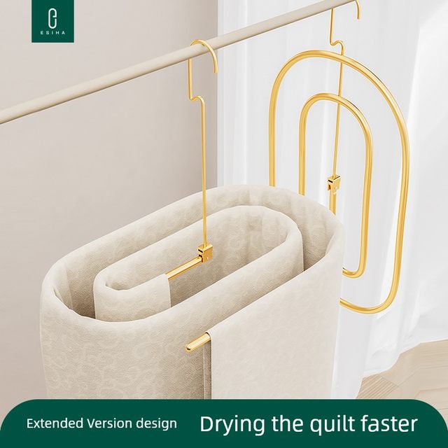 Spiral clothes drying rack bed sheet drying artifact foldable quilt cover quilt cover quilt special clothes hanger balcony cooling quilt