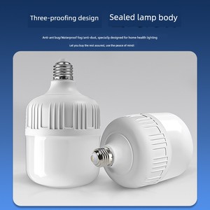 LED Bulb E27 Screw For Home Factory Lighting Energy Saving Super Bright Indoor Thread High Power White and Yellow Warm L