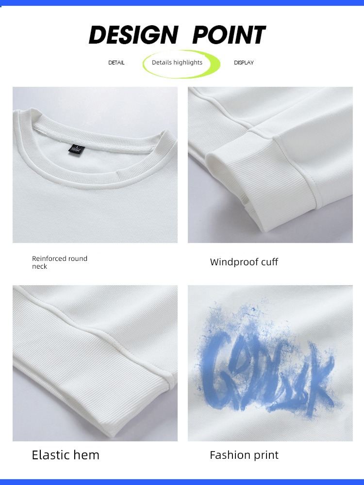 man Spring and Autumn Plush Undershirt Long sleeve T-shirt