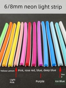 6mm Second-Generation Split Neon Light Strip Hot-Selling 8mm Silicone Light Guide Strip 3Rd Generation Flexible Light St