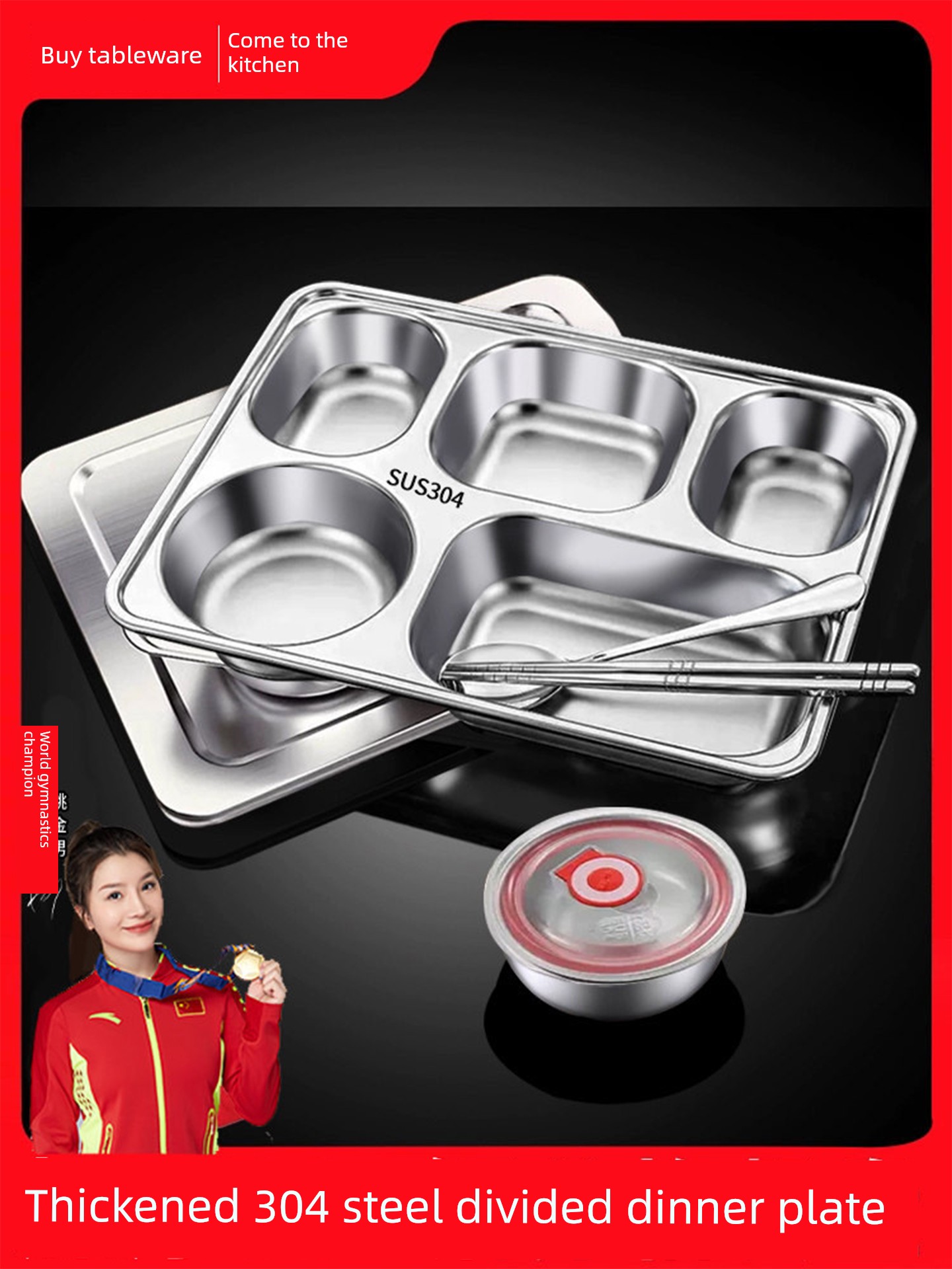 316 Stainless Steel for Separating Office Worker Canteen