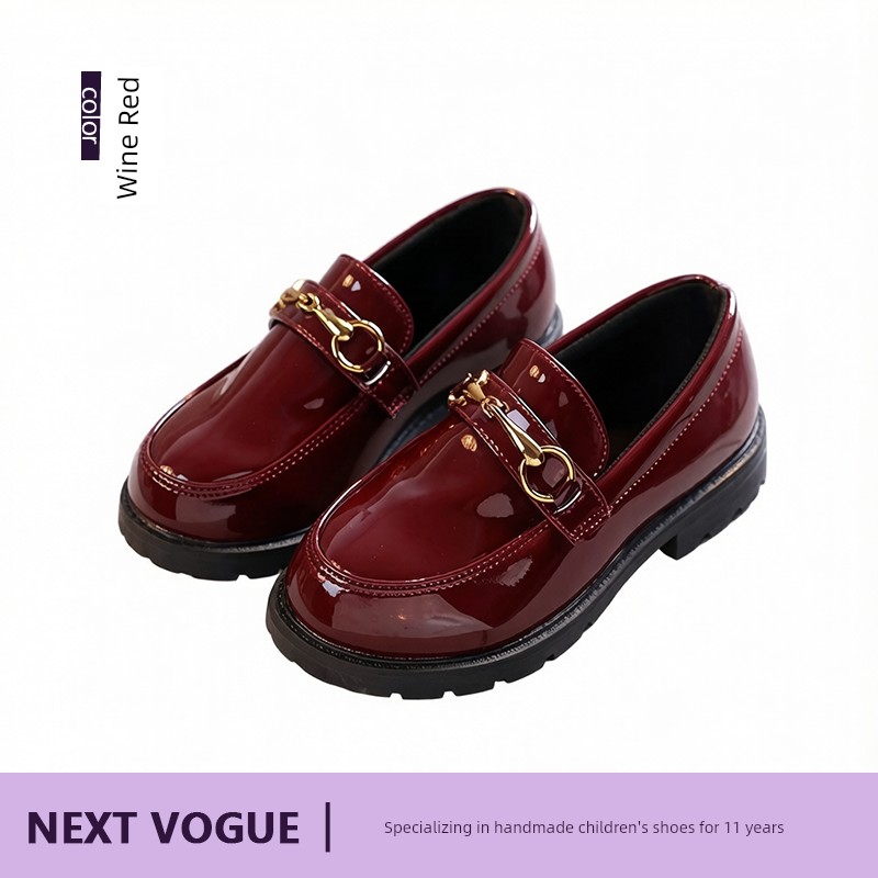 Boys' Black Leather Shoes, British Style, Casual and Stylish, Comfortable for Men, Great for Summer, Very Attractive, Student Shoes, 2026 New Model — 3