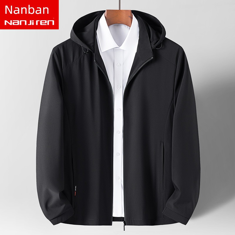 NGGGN Middle aged man spring Dad Costume Jacket