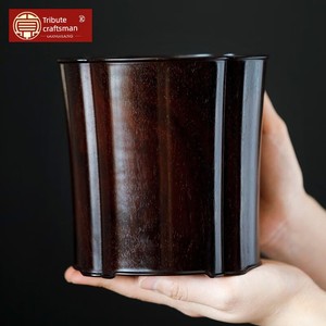 Indian Small-Leaf Rosewood Pen Holder, Old Redwood Material, Plain Surface, Ming-Style Handicraft, Decorative Piece, Stu