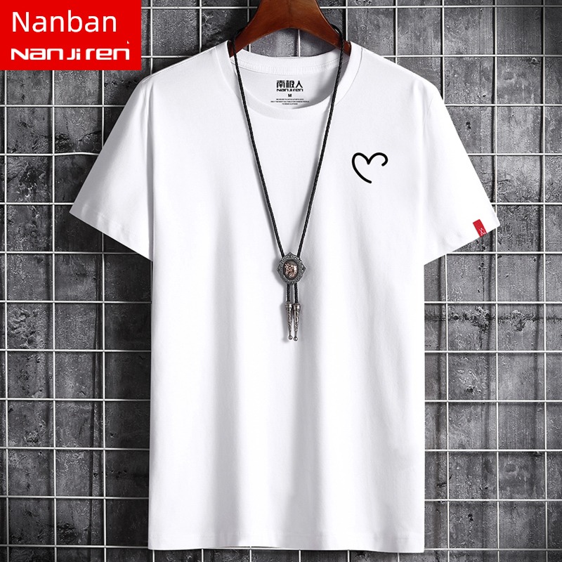 NGGGN man Chaopai Simplicity clothes Short sleeve T-shirt