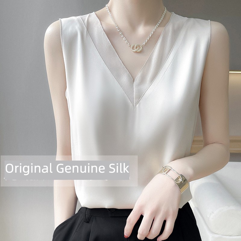 V-neck suit fashion white Satin Big size Lace