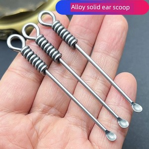 New Alloy Solid Ear Pick Ear-Picker Old-Fashioned Ear Spoon Keychain Pendant Ear-Picking Ear Climbing Handmade Ear-Picki