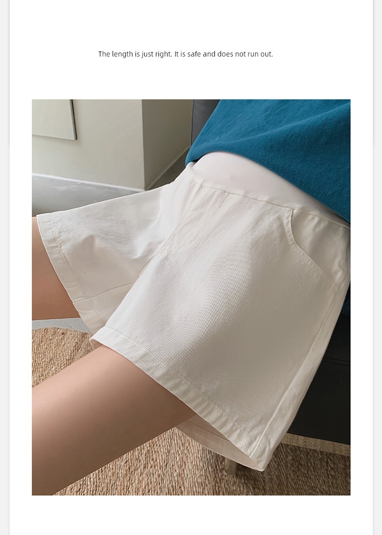 Summer Outwear Thin Pure Cotton Shorts for Pregnant Women — 13