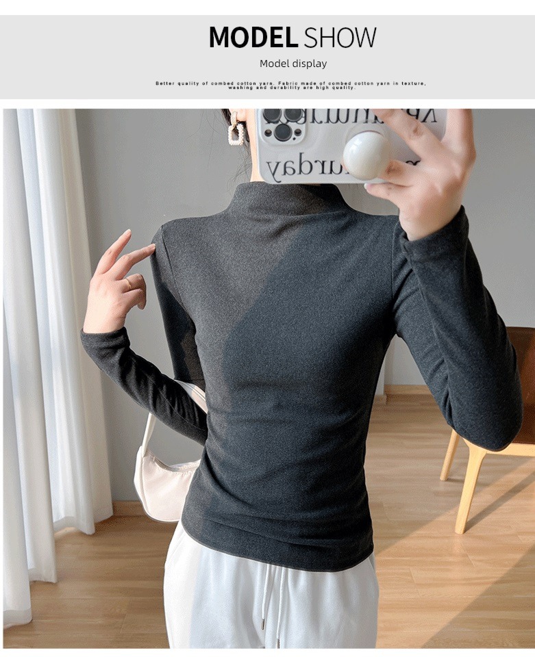 Autumn and winter Derong Self-cultivation keep warm Long sleeve T-shirt Undershirt