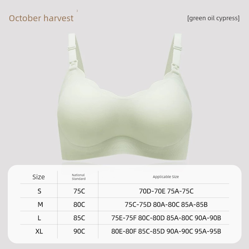 [Clearance] 129.9 Choose Any 2 Pieces October Crystal Maternity Nursing Bra Plus Size Breathable Postpartum Bra — 8