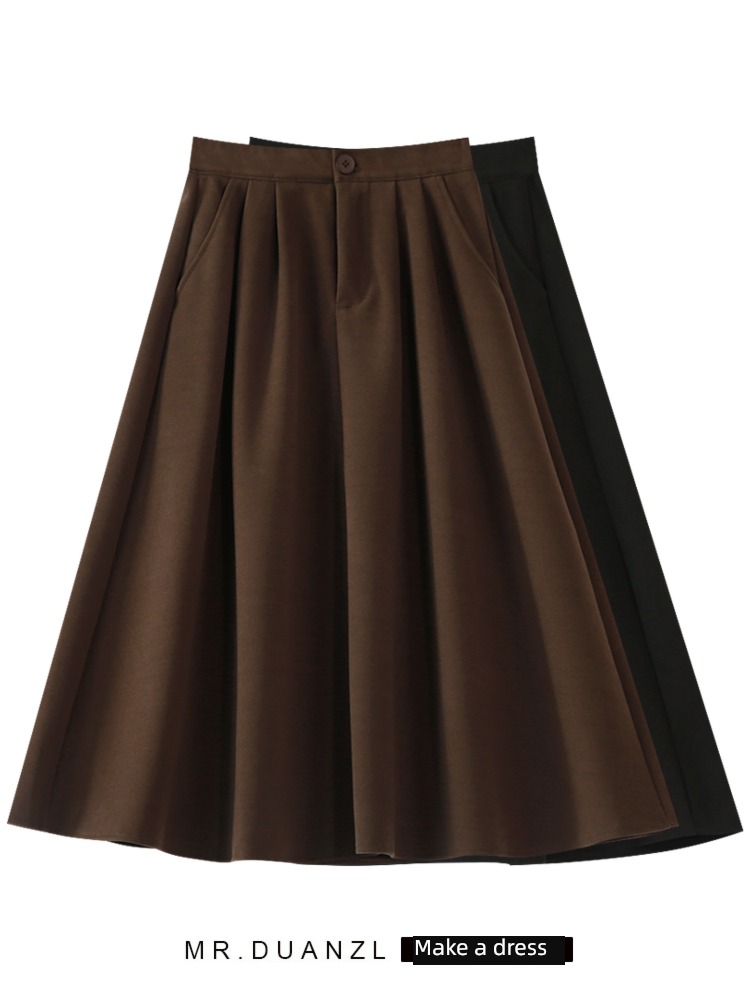 Autumn and winter Medium and long term Big swing With sweater skirt