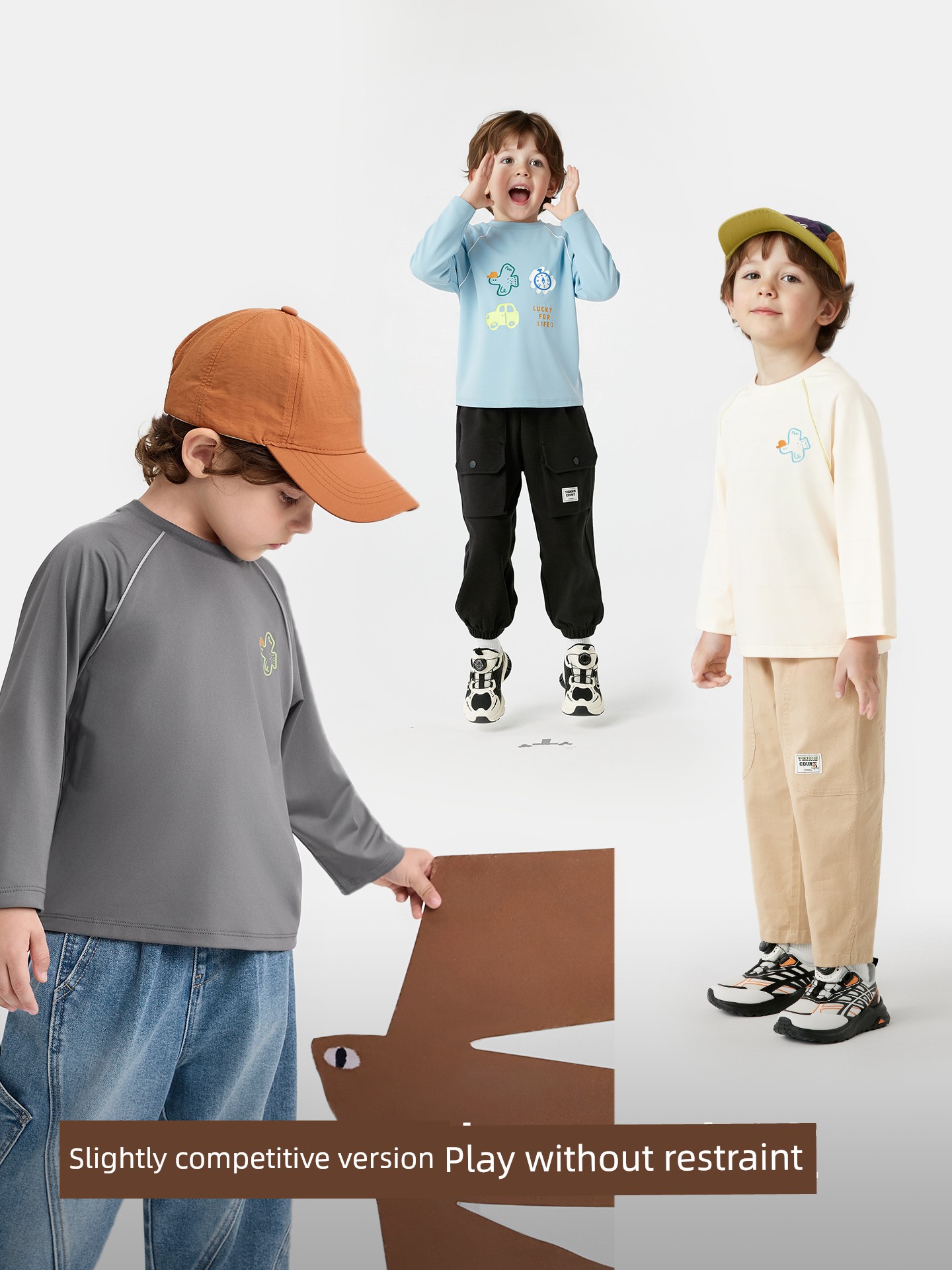 Balabala Children's Clothing Boys' Long-Sleeve T-Shirt Children's Top Baby Undershirt 2026 Autumn Collection Raglan Sleeves — 3