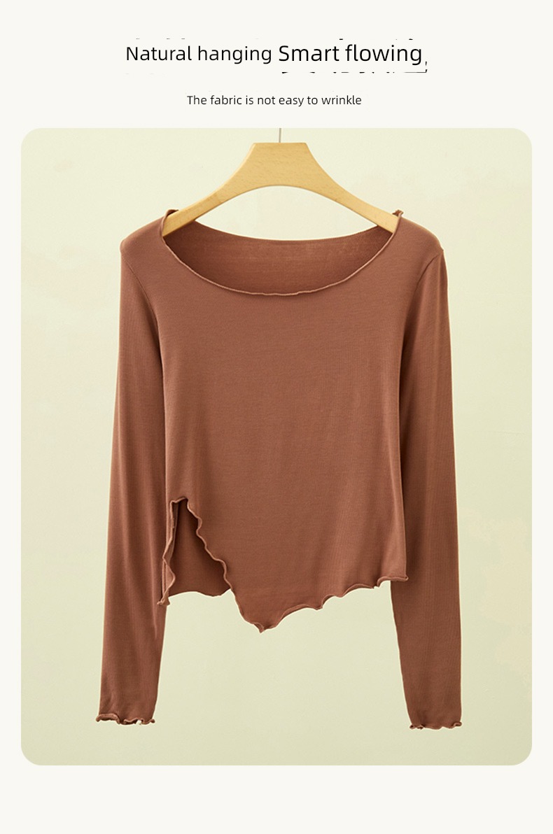 modal  easy Long sleeve Fork jacket Undershirt