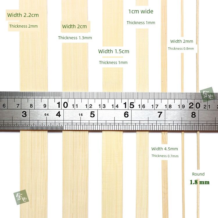 Floral Bamboo Strip Bamboo Piece Gardening Bamboo Thin Bamboo Strip Decoration Bamboo Artwork Bamboo Woven Bamboo Bamboo Bamboo Shavings Yellow Silk Thin Bamboo Strip Bamboo Piece Material