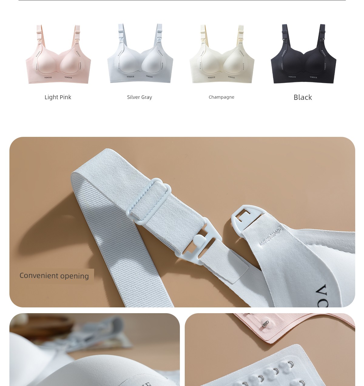 Urban Beauty Anti-Gravity Maternity Nursing Bra, Special for Pregnancy and Postpartum, Push-Up Anti-Sagging Nursing Bra, Large Size — 21