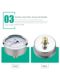 Axial shock-resistant pressure gauge YN60Z Panel-type back thread M14*1.5 1/4 hydraulic and water pressure gas pressure gauge