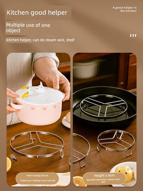 304 stainless steel steamer steamer mat stand steamer rack household steamer waterproof kitchen steamer tray high foot mini