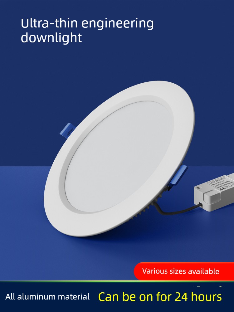 Led Ultra-Thin Recessed Downlight with Cutout Size 4 Inch, 5 Inch, 3 Inch, 6 Inch, 9W, 12W, Round Ceiling Light, 18W Ceiling Light