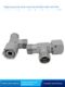 Clutch type hydraulic inner and outer wire tee oil pipe joint to wire Eaton CC-18CC22CD connector H type 24 degree cone