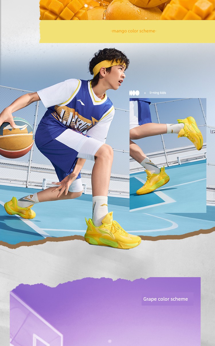 Li Ning Children's Wind Shadow 2.0 V4 Professional Basketball Training Shoes Girls' Shoes 2026 New Model Boys' Youth Sports Shoes — 11