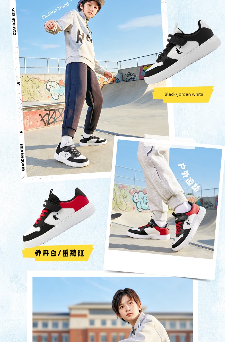 Jordan Kidsren's Shoes, Kidsren's Sneakers, Boys' White Shoes, 2026 Autum New Style, Girls' White Soft-Soled Shoes, Sneakers — 4