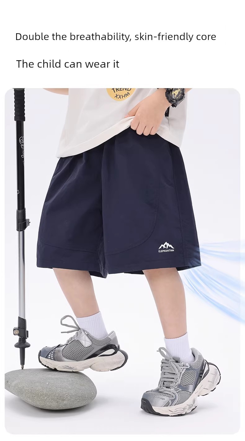 Children's Clothing Boys' Shorts Summer Thin Pants Kids' Knee-Length Pants Outdoor Hiking Pants 2026 New Trendy Quick-Dry Running Pants — 5