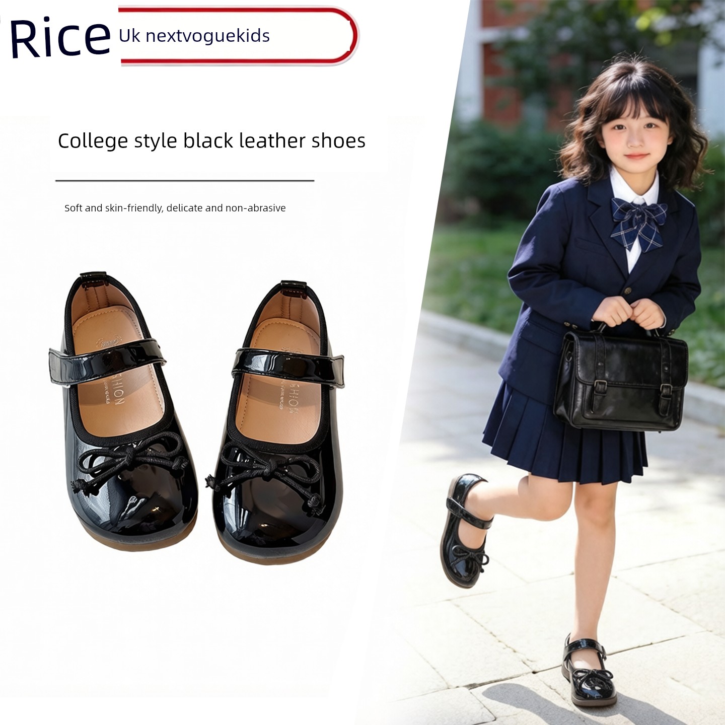 Black Leather Shoes for Girls, College Style Mary Jane Shoes, Versatile and Comfortable, British Style, Super Soft, 2026 New Model for Women