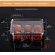 Special storage box for cultural and entertainment bracelets walnut agarwood red sandalwood Buddha beads storage transparent pedicure box moisture-proof sealing jar