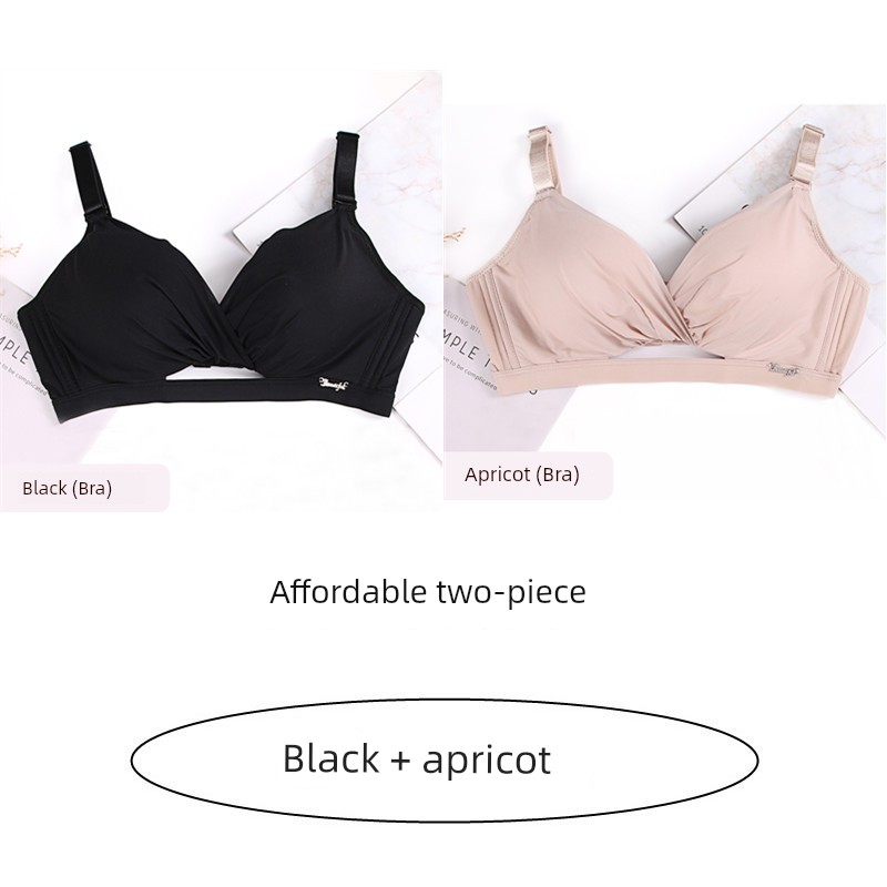 No Steel Ring Thickened Upper Support Red Zodiac Anniversary Year Bra