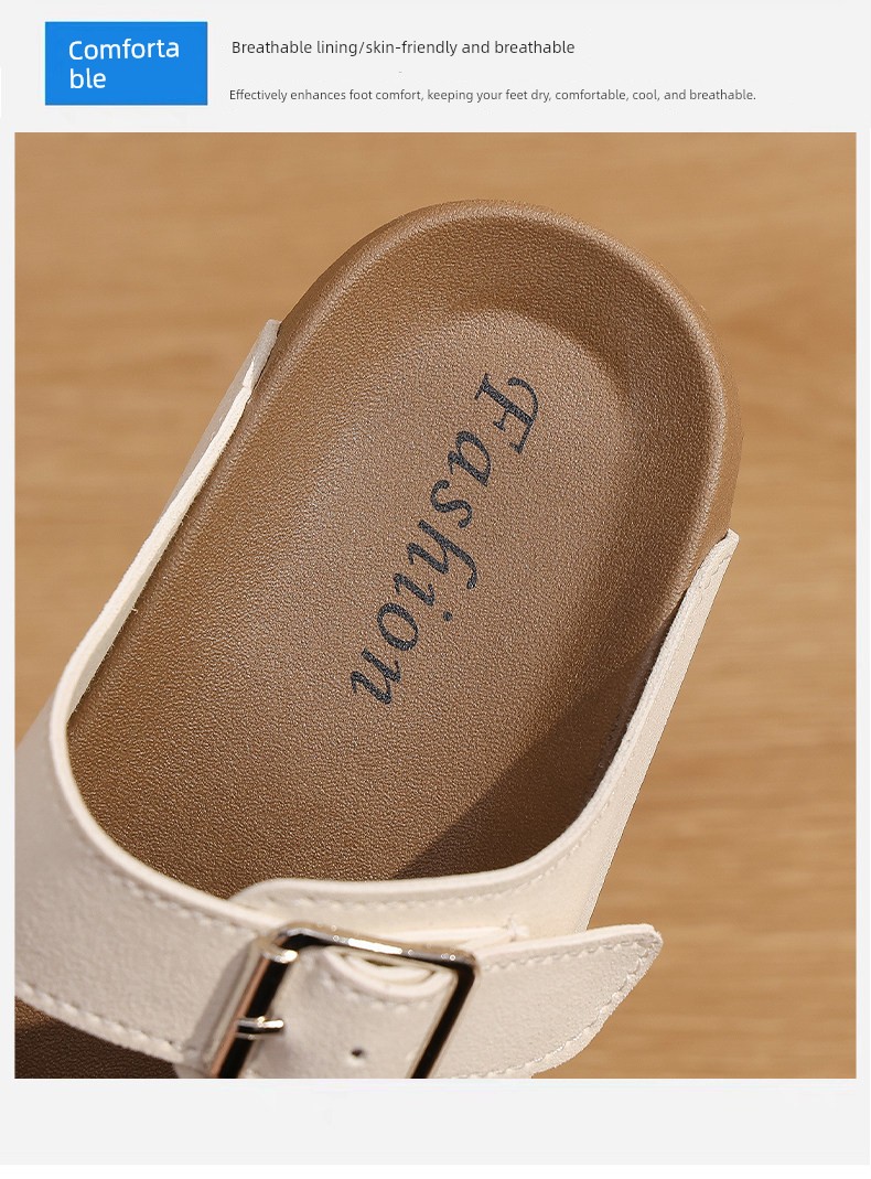 Official Brand Children's Outdoor Birkenstock-Style Sandals for Girls, 2026 Summer Non-Slip Wear-Resistant Beach Sandals — 6
