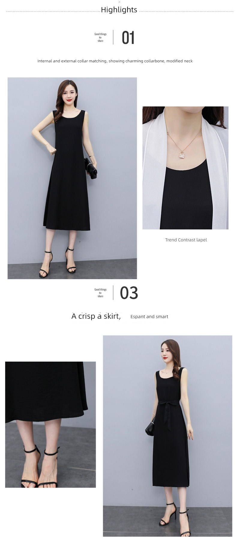Women Type A summer easy camisole Dress vest