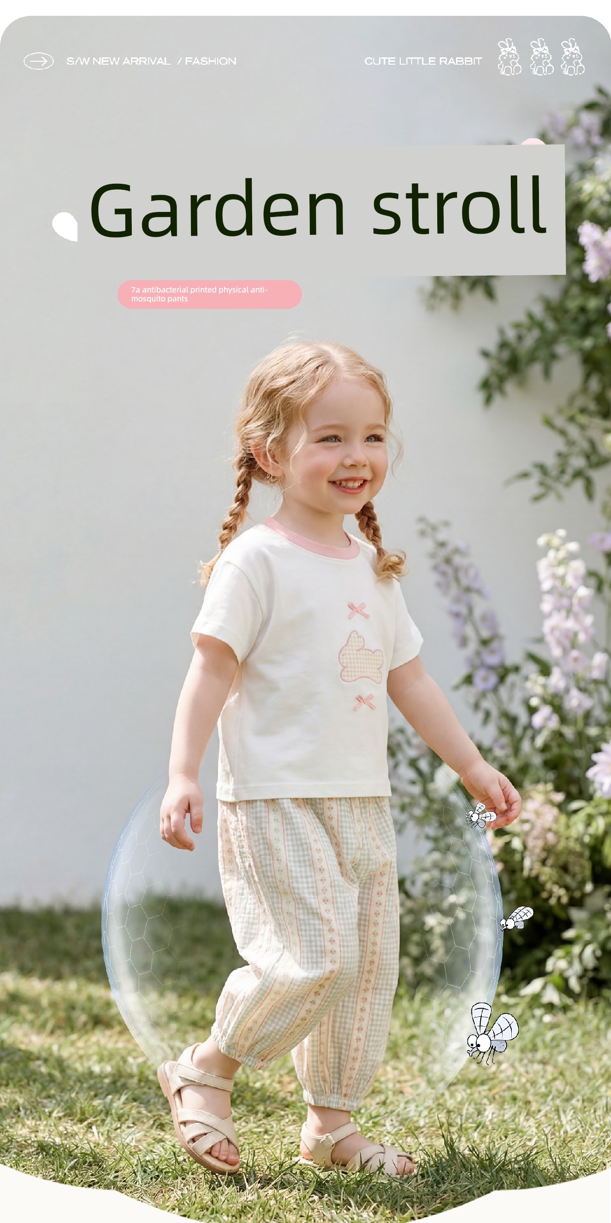 Girls' Anti-Mosquito Pants Summer 2026 New Children's Antibacterial Long Pants Spring and Autumn Thin Pants Summer Jogger Pants — 4
