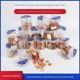 100-piece CPU laptop cooling copper chip, mobile phone pure copper chip graphics card thermal conductivity red copper chip DIY modification