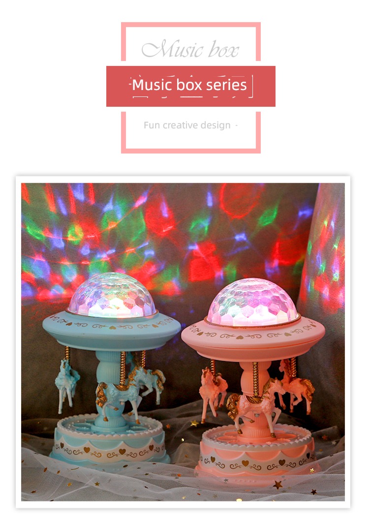 girl children The Little Princess Cake Ornaments merry-go-round
