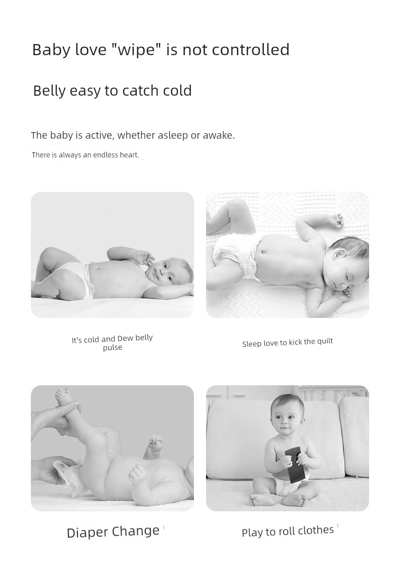 Baby Belly Band to Protect the Tummy from Cold, Class a Pure Cotton Belly Protector, Children's Newborn Baby Umbilical Cord Protector — 2