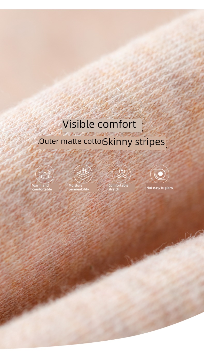 Hosiery children Containing cashmere superfine stripe thickening Pantyhose