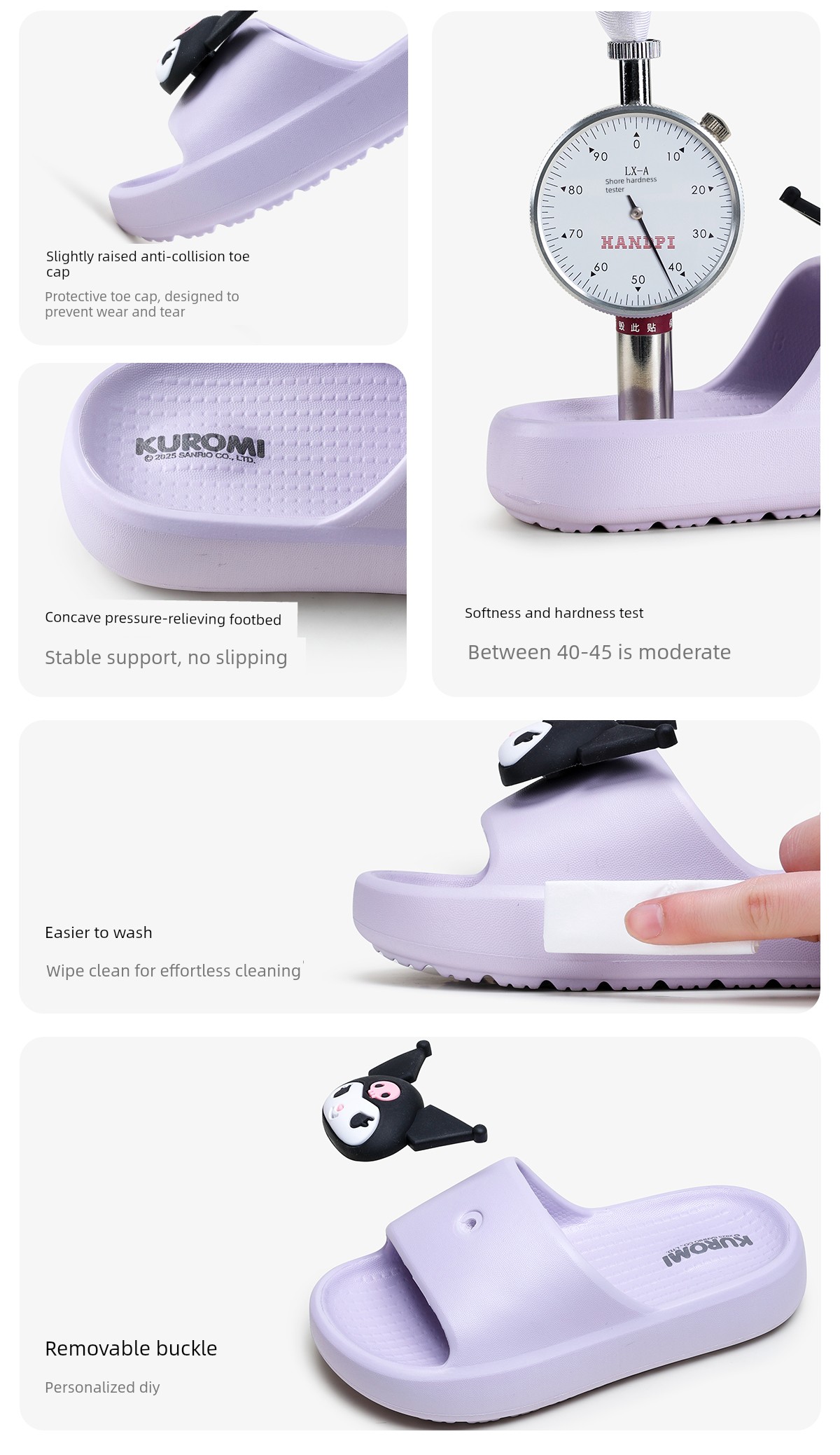 Kuromi Children's Slippers for Girls, Summer Indoor Home Bathroom Bathing 2026 New Model Parent-Child Girls' Slippers — 11