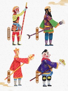 Wooden Shadow Play Shadow Play Shaanxi Characteristic Wooden Shadow Play Journey to the West Doll Shadow Play Overseas C