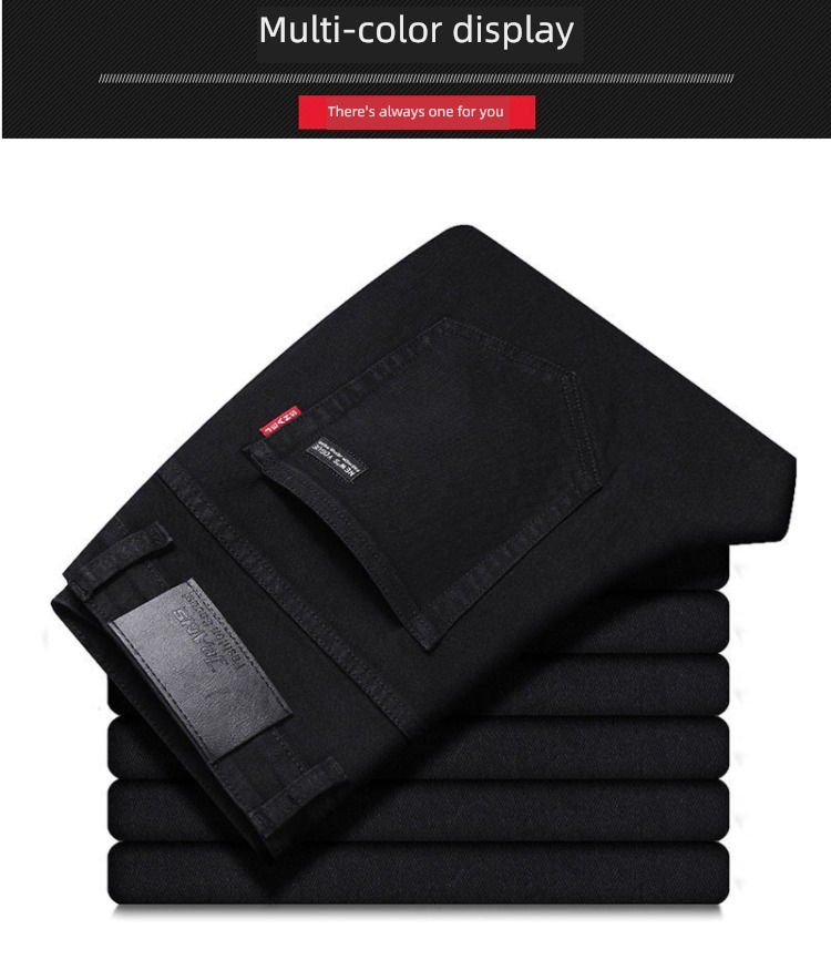 autumn easy Straight cylinder wear-resisting work man Jeans