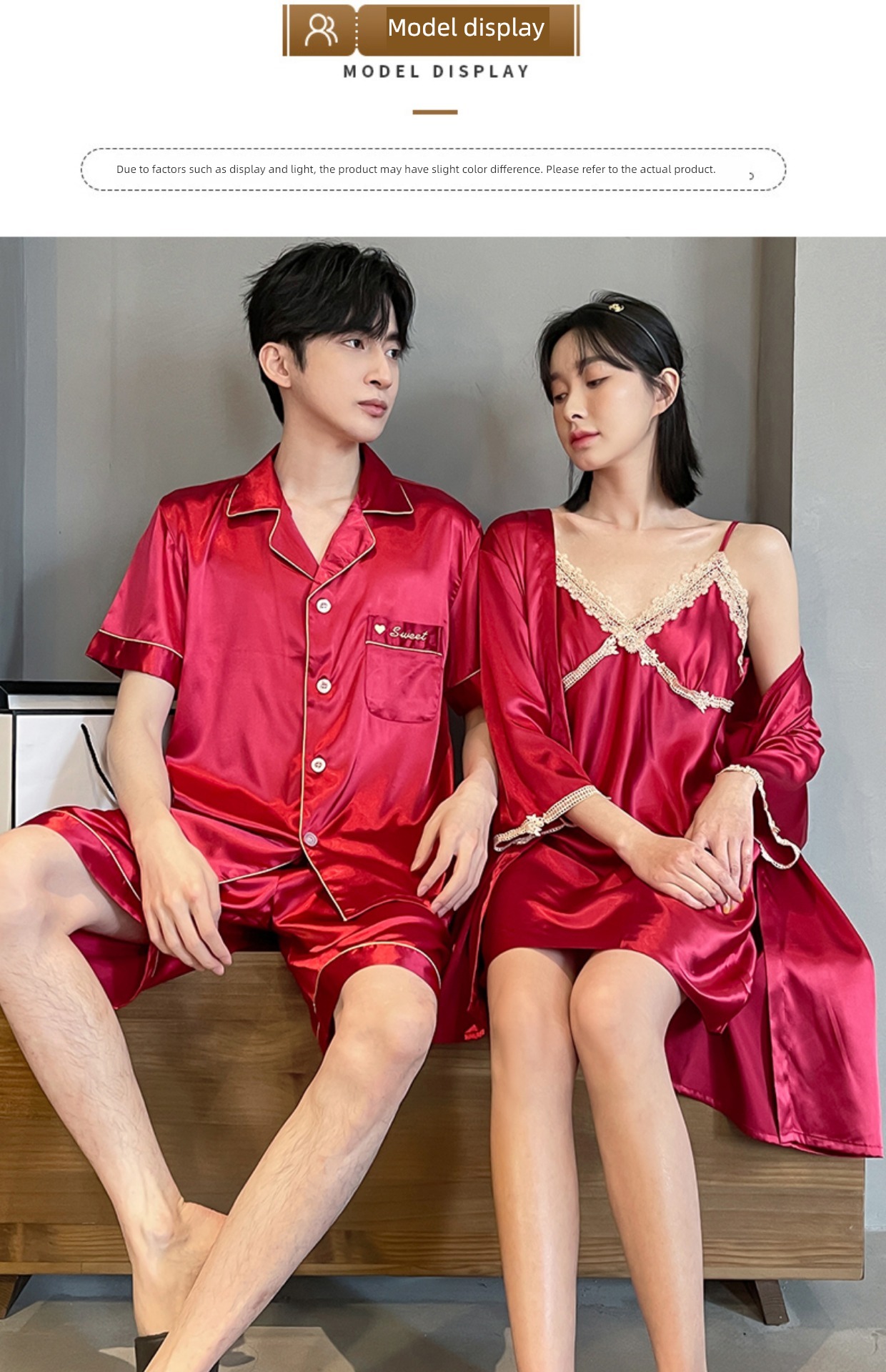 Couples dress One man and one woman Benmingnian newly-married pajamas