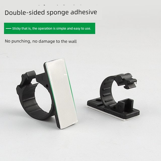 Punch-free wire manager water pipe fixed buckle gas pipe fixed seat line card wire clip pipe card network cable wiring tool