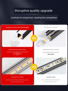 Smart No-Welding Cabinet Light, Recessed Light, Bookcase and Wine Cabinet Light, Kitchen Cabinet Shelf Light, Led Light 