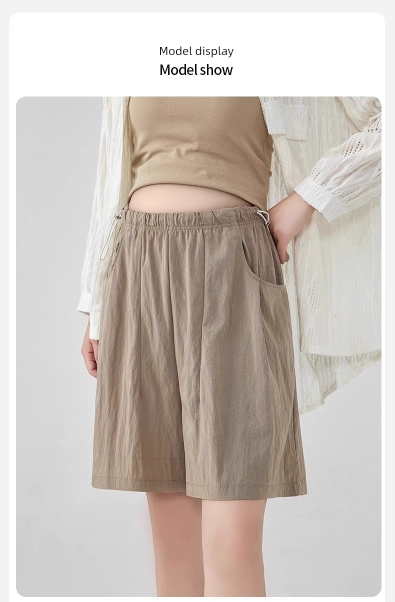 Jq Jingqi Maternity Pants Spring/Summer 2026 New Thin Style Yamamoto Pants Non-Tightening Shorts for Pregnant Women — 15